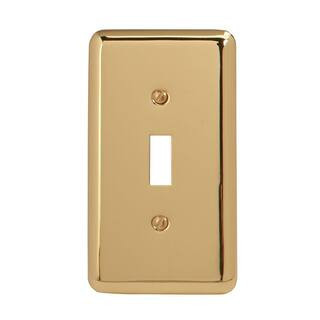 Brass 1-Gang Toggle Wall Plate (1-Pack) | The Home Depot