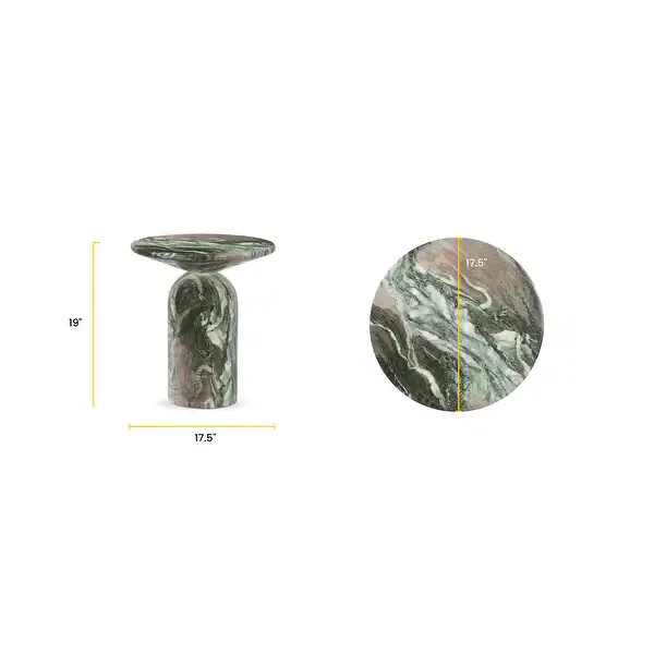 Poly & Bark Wels Resin with Marble Finish End Table - Bed Bath & Beyond - 39905191 | Bed Bath & Beyond