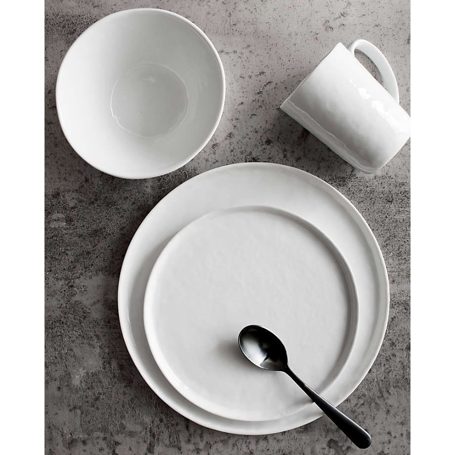 Set of 8 Mercer Dinner Plates | Crate & Barrel