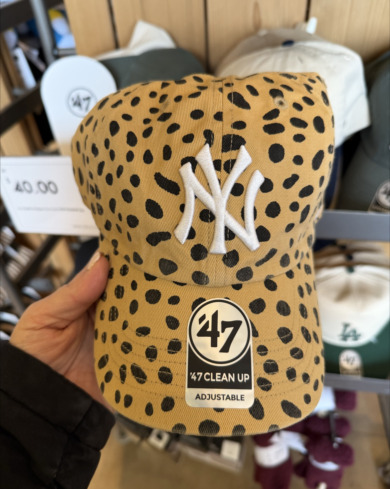 Loving this adjustable ‘47 hat with the animal print colorway #ny #47hat #adjustablehat #womenshats #hats #animalprint 

#LTKmomlife #LTKgrwm #LTKootd