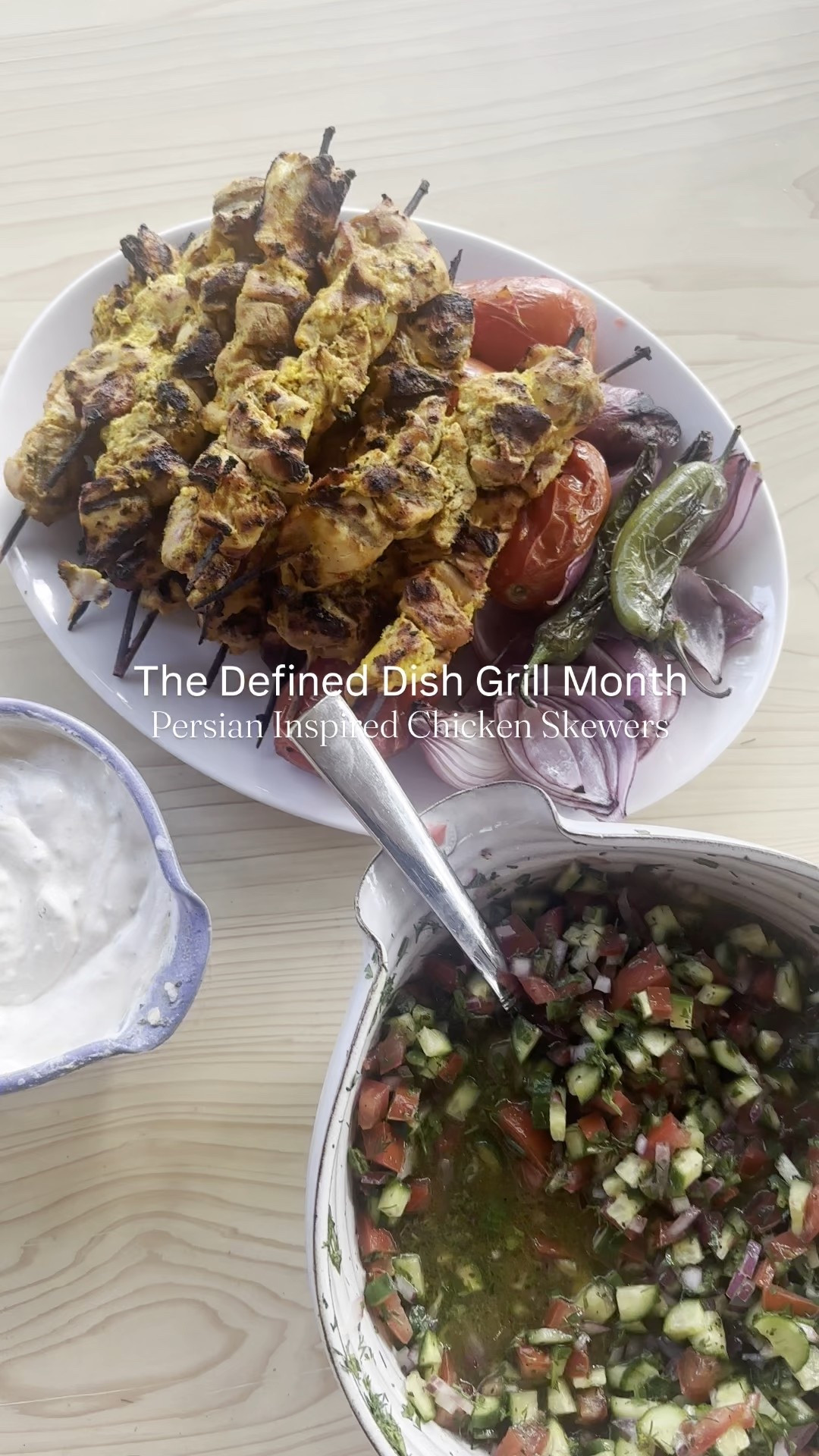 #DDGrillWeek is officially underway… and it’s lasting all MONTH long ✨ First up - these Persian-Inspired Grilled Chicken Kebabs (inspired by Joojeh Kabob) are a flavor explosion I can’t stop thinking about! Tender chicken marinated in saffron-infused yogurt, grilled to golden perfection, and served with refreshing Shirazi salad + cooling mint yogurt sauce. Inspired by my unforgettable meal at Berenjak in London, this is the juicy, aromatic kebab recipe your summer grilling needs!

https://thedefineddish.com/persian-inspired-grilled-chicken-kebabs/ #GrillingRecipe #SkewerRecipe #SummerSalad #DDGrillMonth

#LTKHome #LTKSaleAlert #LTKFindsUnder100