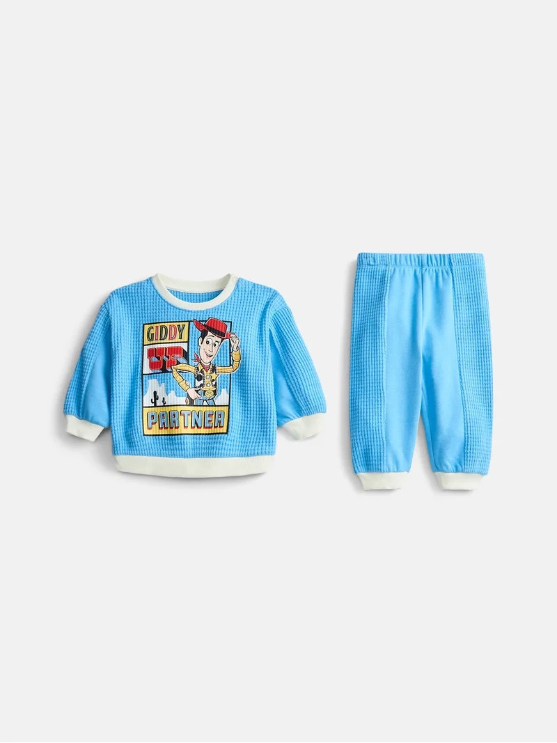 Toy Story Baby Boys Waffle Knit Top and Pants Set, 2-Piece, Sizes 0M-24M | Walmart (US)
