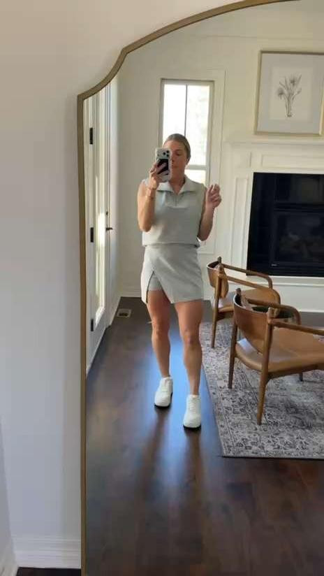 This set gives Varley vibes with its cutted, soft feel and a chic slit that adds character. Loving the neutral tones for effortless spring styling 🌿✨🤍
#varley #activeset #neutralstyle #springoutfit #athleisure #minimalfashion #dailylook #ootdstyle #loungewear #fashionfind 

 #LTKootd #LTKActive