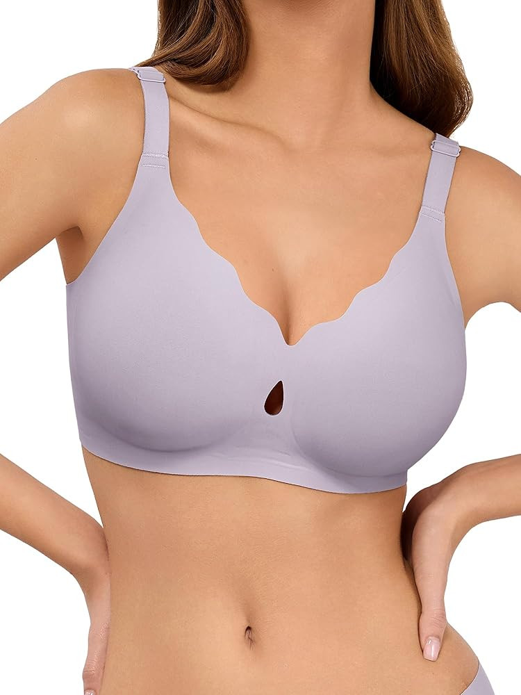 LUCKMEEY Bras for Women, Wireless Bra, Seamless Bras, Full Coverage | Amazon (US)