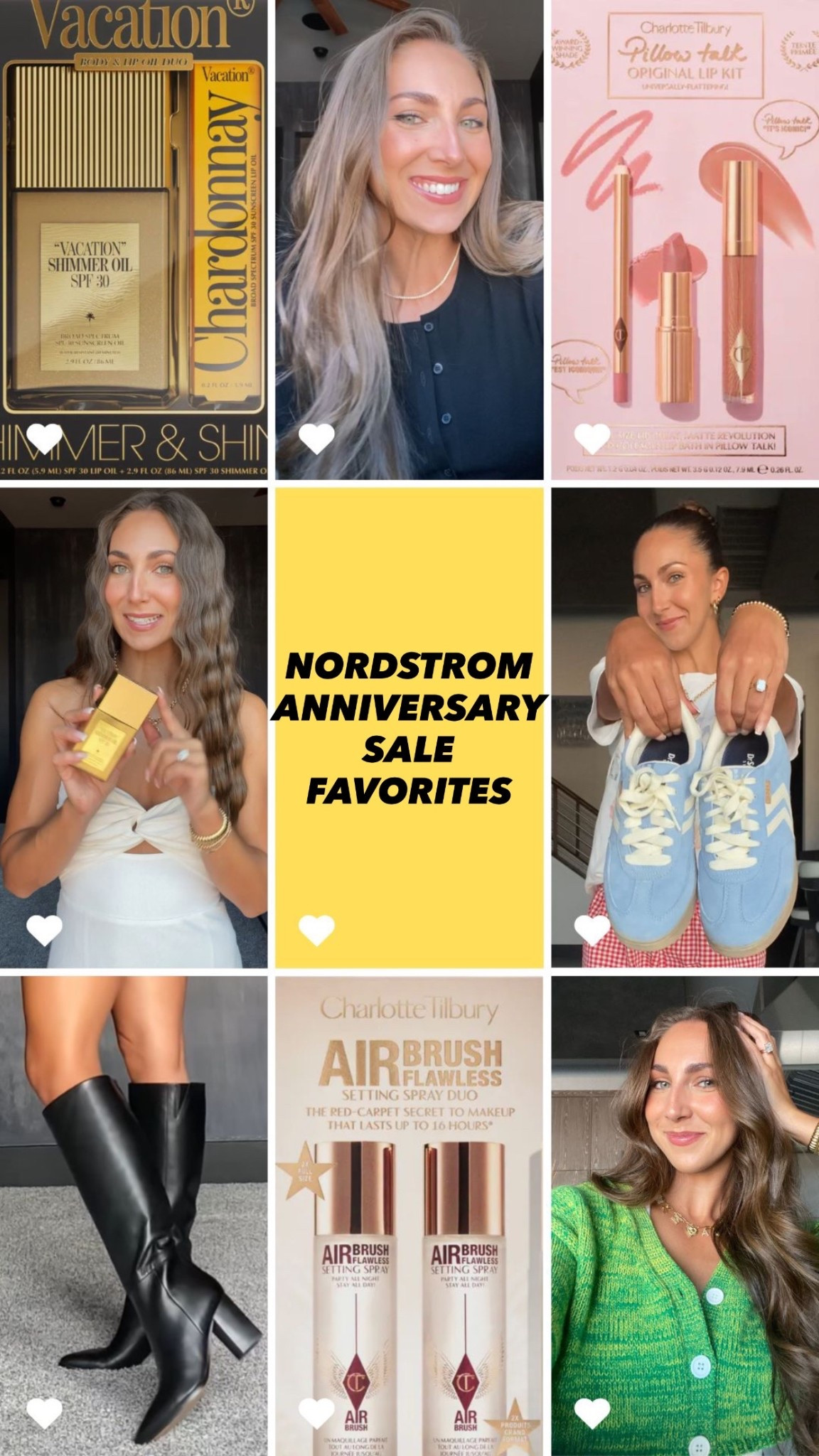 The Nordstrom Anniversary Sale is almost over, so I wanted to share my favorites again! Charlotte Tilbury pillow talk trio of course, and the setting mist. These black boots are so versatile and comfortable. The blue tennis shoes are so comfortable! The vacation shimmer body oil is everything and has spf! 

#LTKShoeCrush #LTKSaleAlert #LTKBeauty