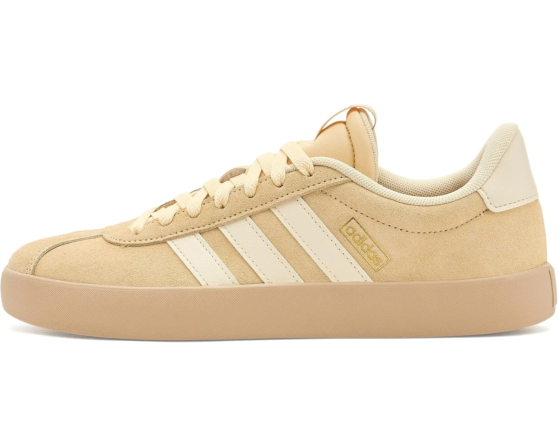 adidas VL Court 3.0 Women's Shoes Black/White/Gum : 9 B - Medium, Leather | Zappos.com