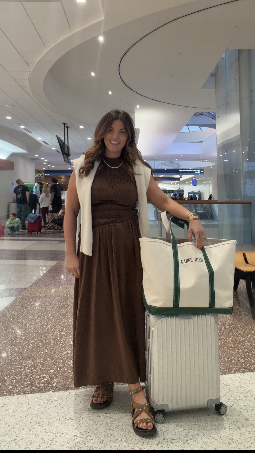 #ootd for traveling to SLC

Want to look presentable but be comfy & this outfit hit it all. Dress is from Zara (wearing a small since it’s so stretchy)

#LTKootd #LTKTravel #LTKMidsize