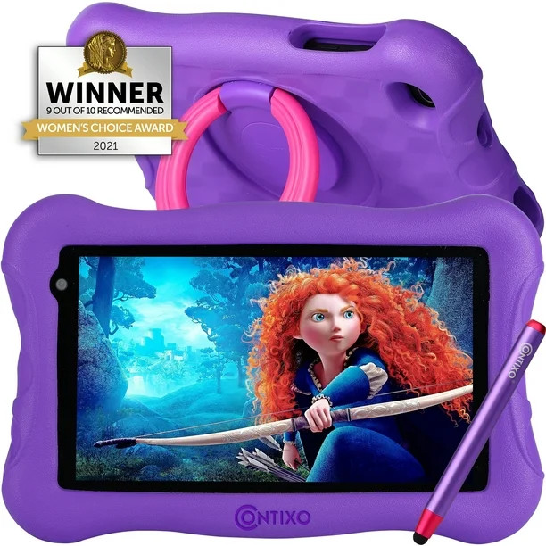 Contixo Kids Tablet with ($150 Value) Educator Approved Apps, 7-inch HD Display for Eye Protectio... | Walmart (US)