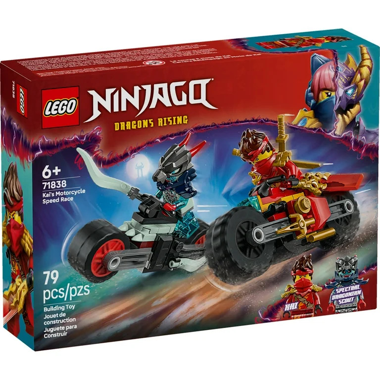 LEGO NINJAGO Kai's Motorcycle Speed Race Building Toy for Kids - Pretend Play Motorcycle Toy With... | Walmart (US)