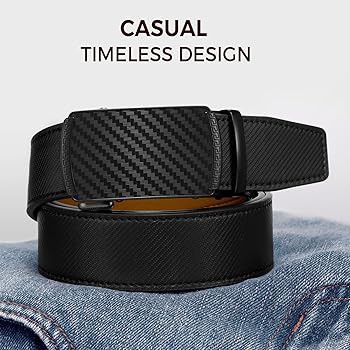 Zitahli Belt Men,Leather Ratchet Belt for Men Dress Casual Every Day with Adjustable Buckle,Trim ... | Amazon (US)