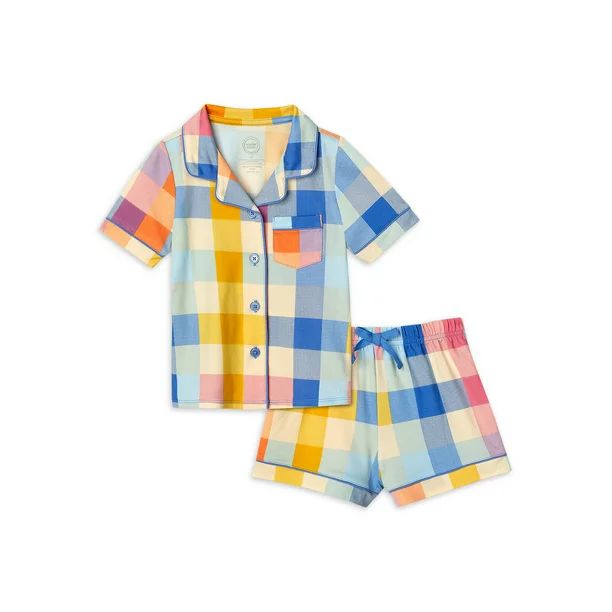 Wonder Nation Toddler Girl Pajama Set, 2-Piece, Sizes 2T-5T | Walmart (US)