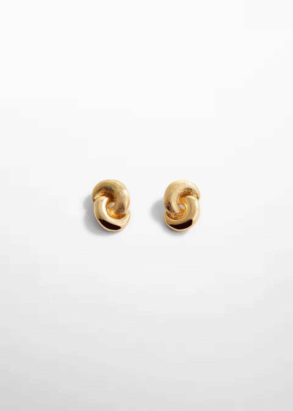 Intertwined hoop earrings -  Women | Mango United Kingdom | MANGO (UK)