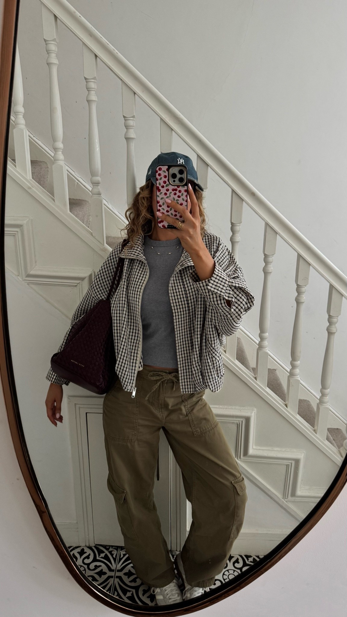 What to wear in this transitional period. Definitely light layers. If you’re looking for a casual pair of trousers to wear instead of jeans these cargo trousers are so good. I’d say they fit true to size, I’m wearing a size 8 but they are on the looser side. 

Styled here with a grey ribbed t-shirt, adidas spezial trainers and a lightweight check jacket, this is my outfit today for running errands. What do you think of today’s casual look? 

autumn outfit, casual outfit , everyday outfit , cargo trousers , autumn jackets , autumn bag , work bag

#LTKuk #LTKautumn #LTKstyletip