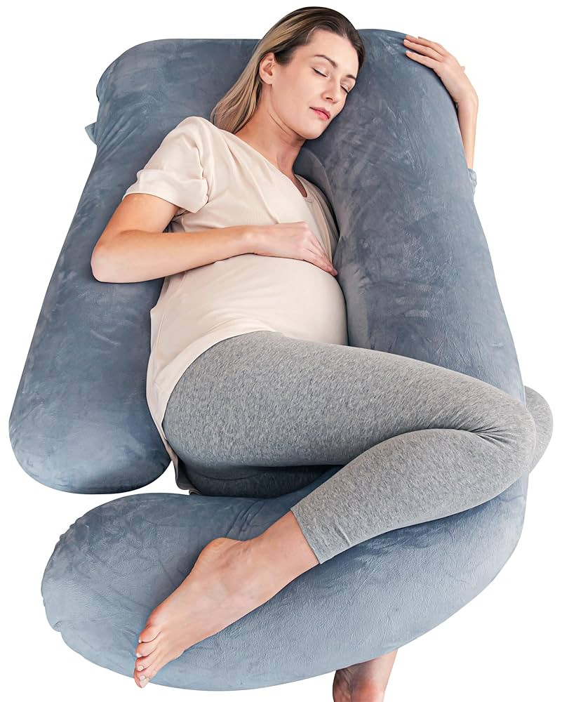 Cute Castle Pregnancy Pillows, Soft U-Shape Maternity Pillow with Removable Cover - Full Body Pil... | Amazon (US)