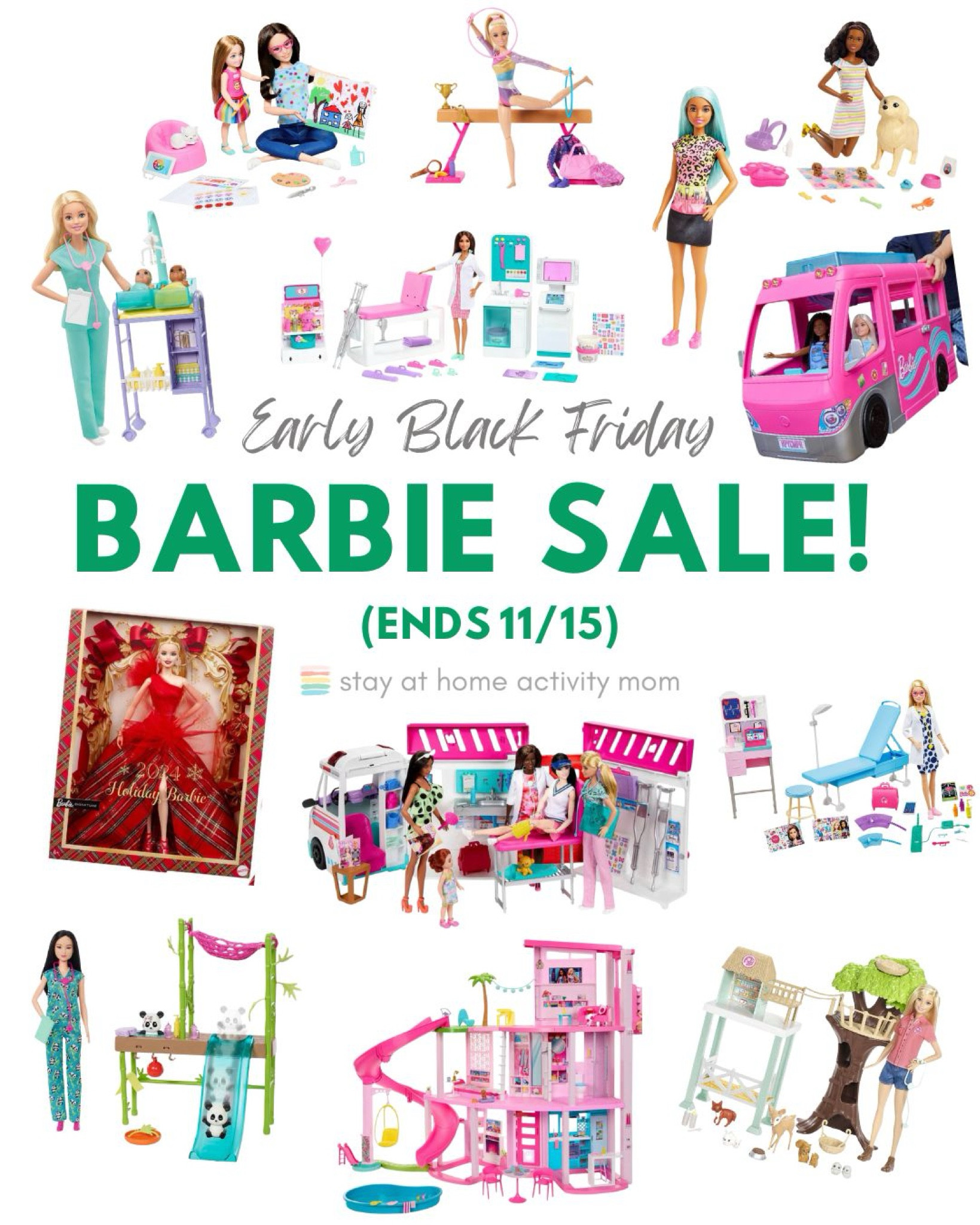 Target sale on a large variety of Barbie’s. Check out the deal on the Dream House 🤯! Sale ends Friday 11/15. 

#LTKGiftGuide #LTKHoliday #LTKKids