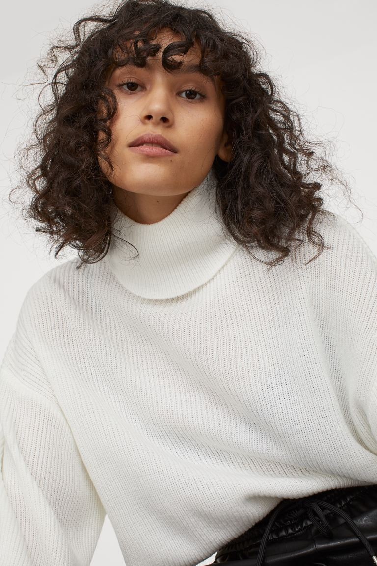 Cropped Turtleneck Sweater | H&M (US + CA)