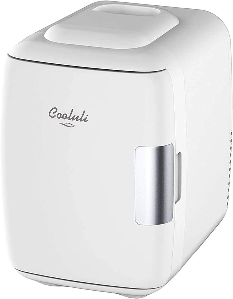 Cooluli Mini Fridge for Bedroom - Car, Office Desk & Dorm Room - Portable 4L/6 Can Electric Plug ... | Amazon (US)