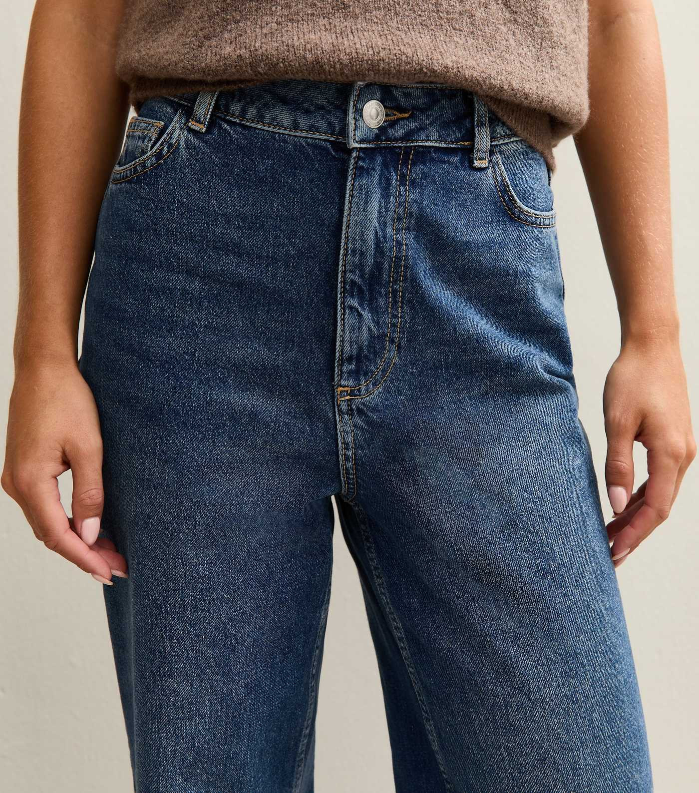 Petite Blue High Waist Adalae Wide Leg Jeans 
						
						Add to Saved Items
						Remove from S... | New Look (UK)
