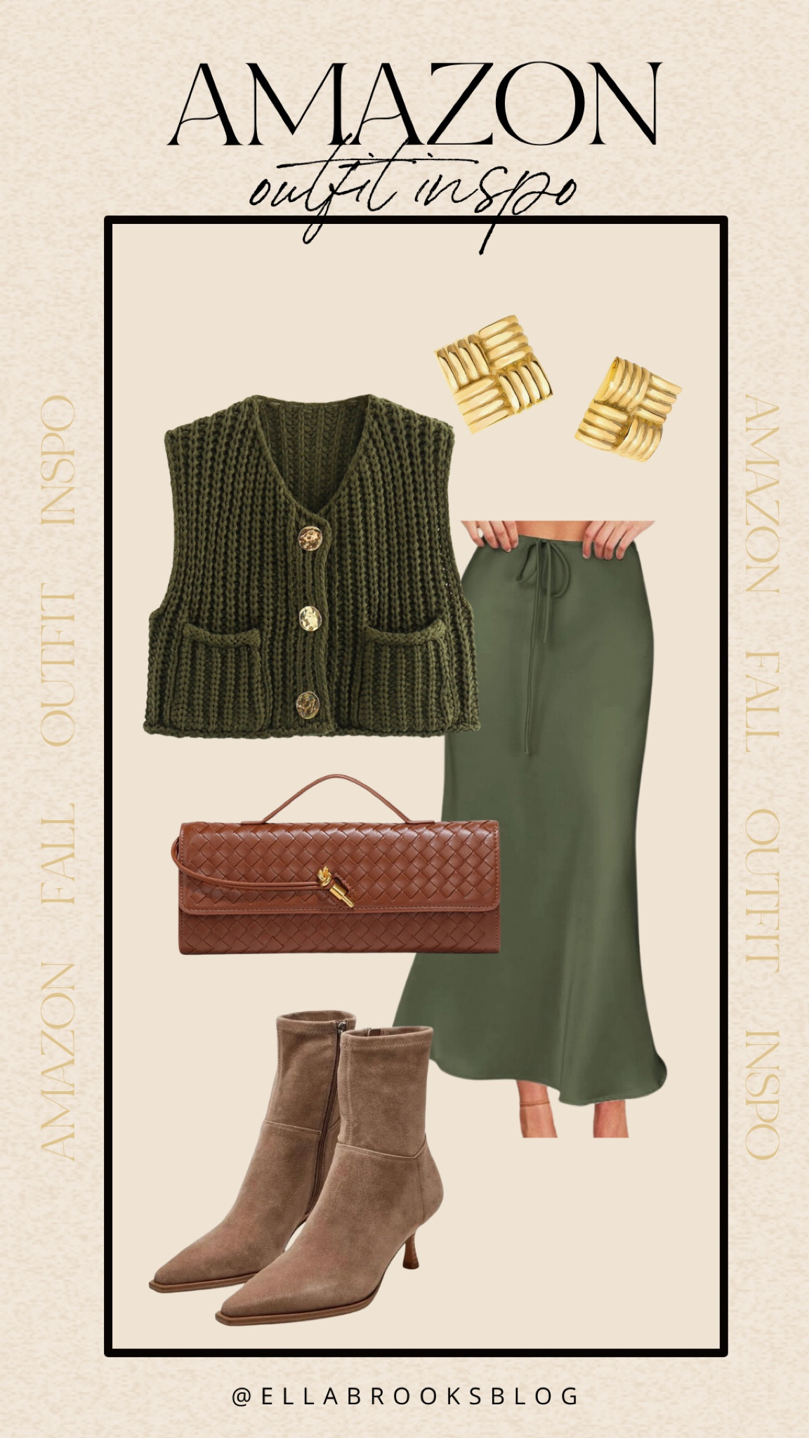 Amazon outfit inspo for fall


Amazon sweater vest, suede booties, Amazon woven bag, monochromatic look, silk skirt, Amazon fall outfit

#LTKShoeCrush #LTKStyleTip #LTKFindsUnder100