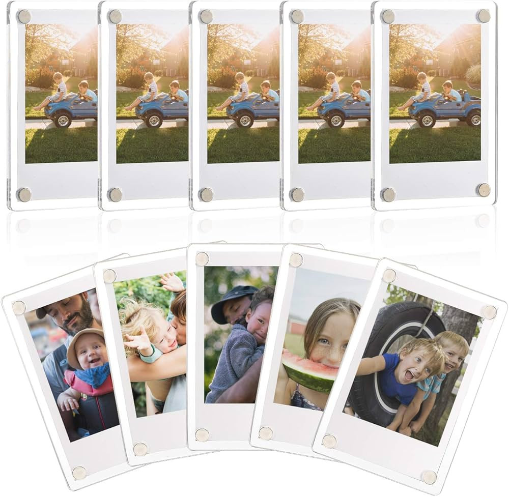 ONE WALL Acrylic Fridge Magnetic Frame, Double Sided Photo Refrigerator Magnet Picture Frame for ... | Amazon (US)