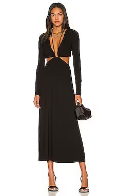 AFRM Bondi Dress in Noir from Revolve.com | Revolve Clothing (Global)