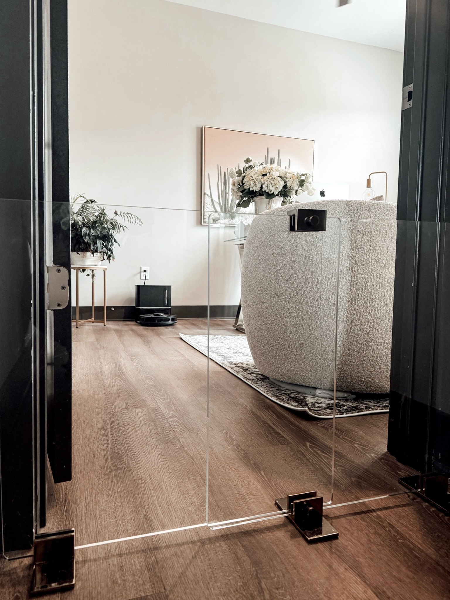 Clear pet gates for your home office. Pet divider. Home.  Pet gate. #cb2 

#LTKhome #LTKstyletip #LTKSeasonal