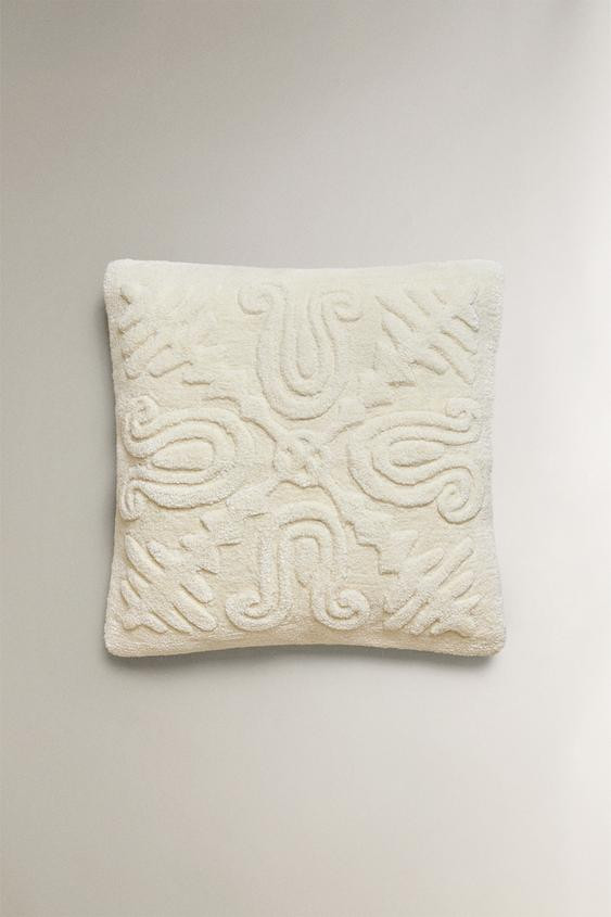 NANUSHKA RAISED WOOL THROW PILLOW COVER | Zara US