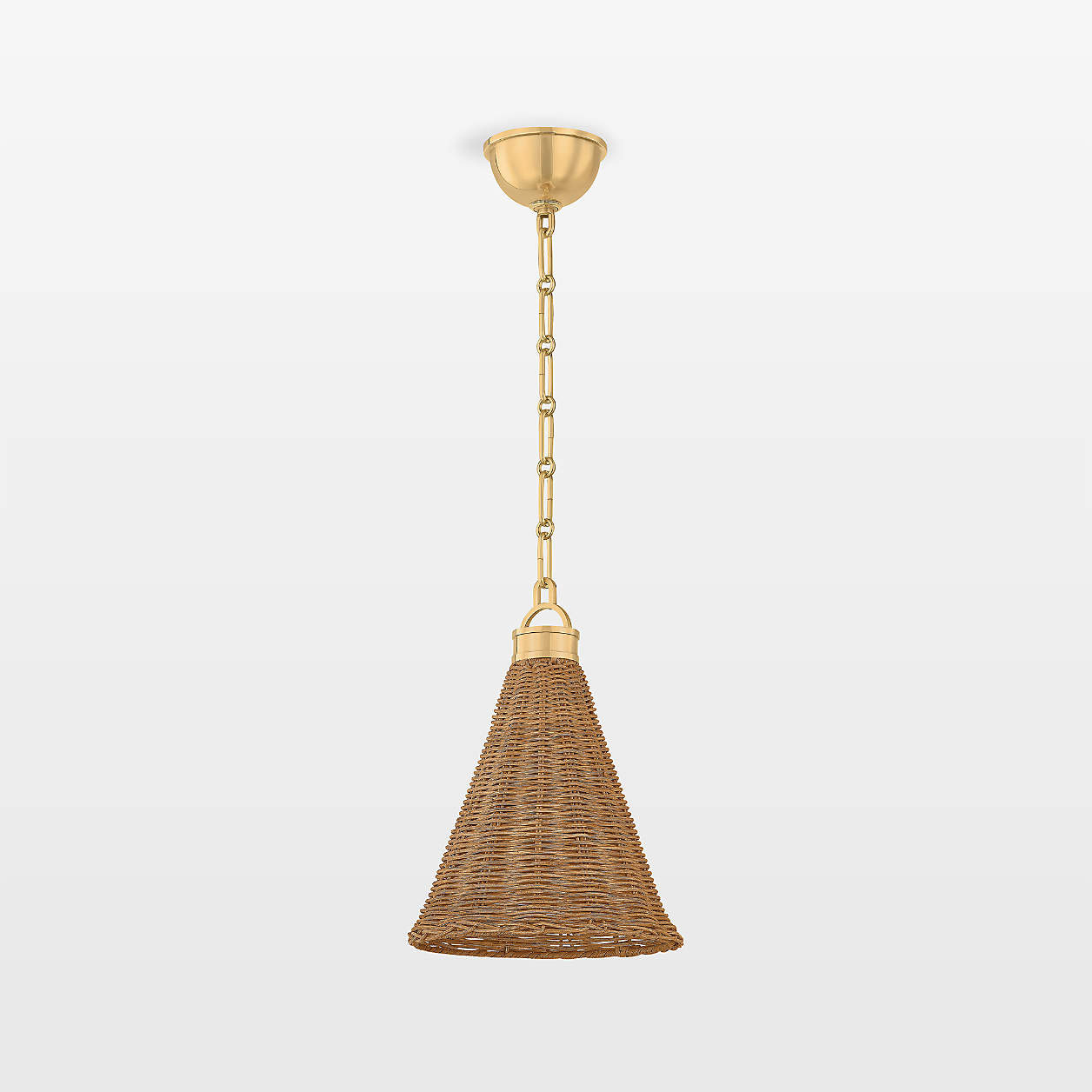 Moura Fiber Pendant Small | Crate & Barrel | Crate & Barrel