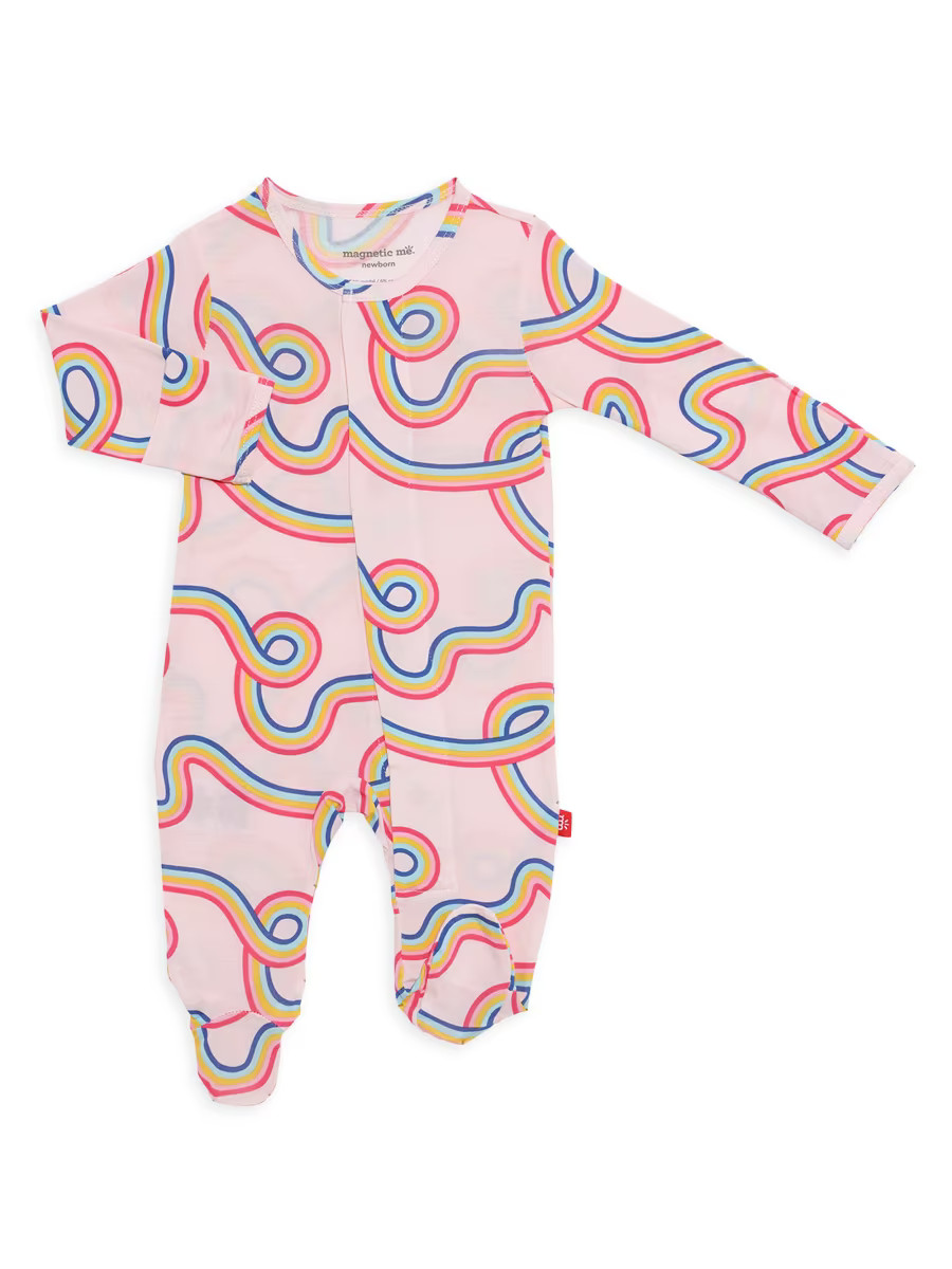 Baby Girl's Taffy Modal Magnetic Footie | Saks Fifth Avenue
