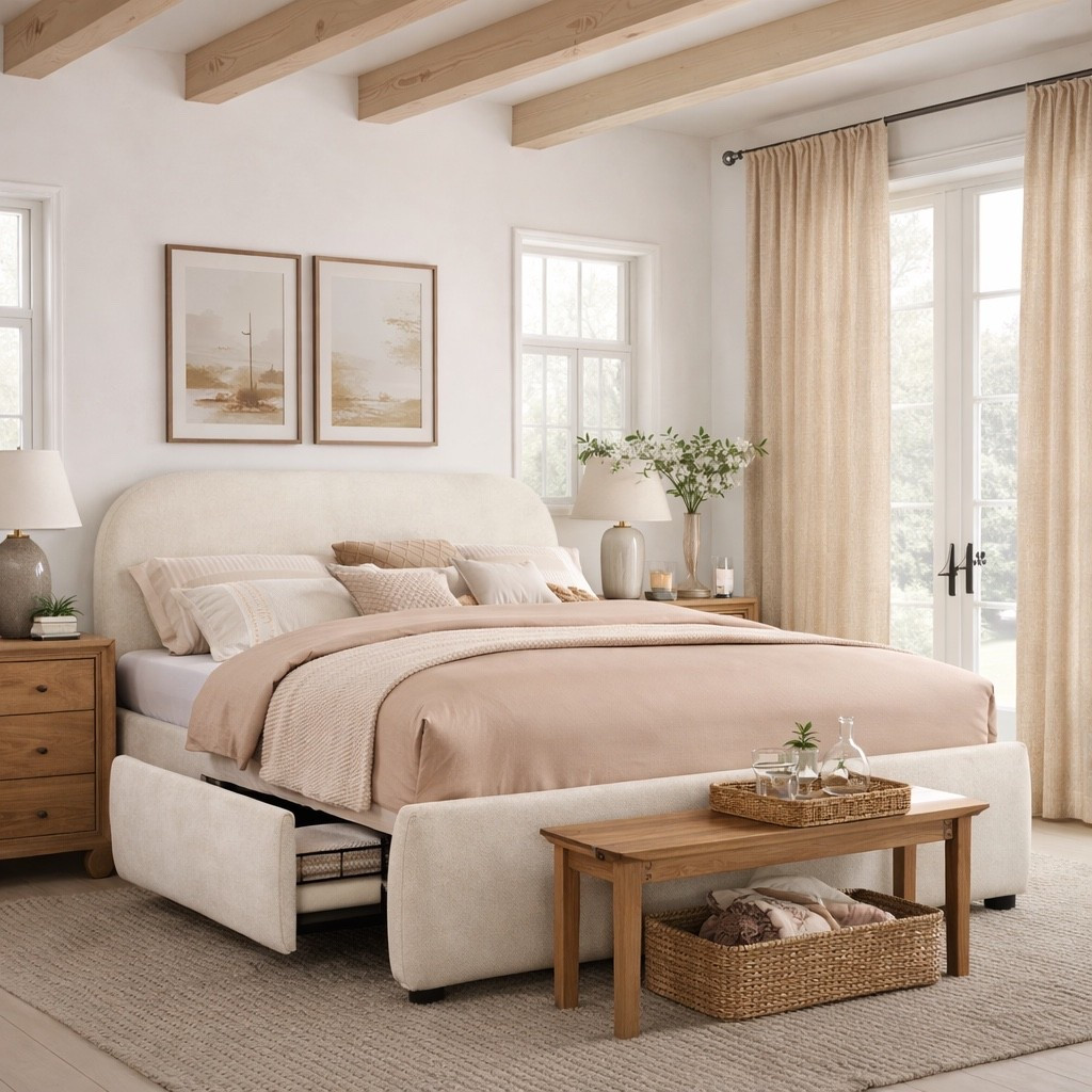 40% OFF this upholstered storage bed 😳

Tell me this doesn’t look way more expensive. Built-in storage and such a beautiful bedroom upgrade.

Perfect for extra blankets, pillows, or seasonal storage. #wayfair

#LTKHome #LTKSaleAlert #LTKSpringSale
