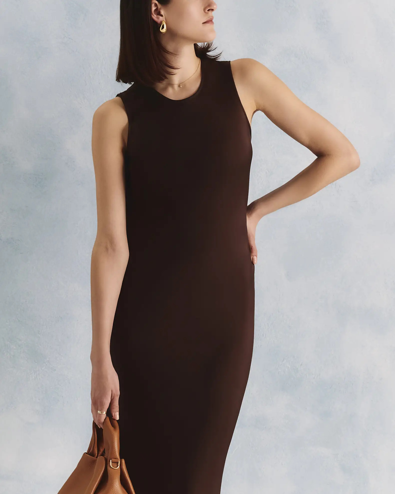 Washable Stretch Silk Tank Midi Dress | Quince