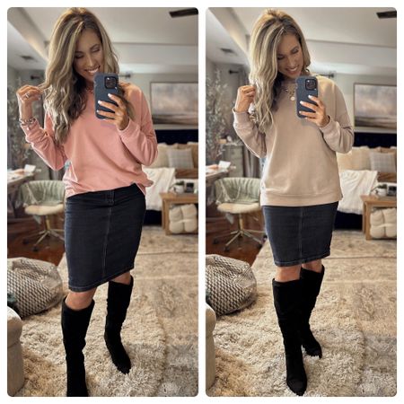 ✨ MODEST CASUAL WINTER OUTFIT FROM AMAZON ✨
These sweatshirts are the best! Soft, cozy, and a tad oversized. 

For the girls who like casual, but want to feel put together this casual outfit is cute and comfy.

Plus, this is my new favorite feminine perfume with a strong woman vibe.

Will link in IG stories and follow me for more in my LTK shop @jackiemariecarr_ 
Or comment SHOP to get this outfit delivered to your inbox in your IG DM’s

Would you wear the more neutral or pink?

@amazoninfluencerprogram @amazonfashion 
casual work wear,
winter outfit idea, cozy sweater, affordable fashion, amazon fashion find, modest outfit idea, modest fashion
#femininestyle #classicstyle #modestfashion #amazonfashion #amazonfinds #WinterFashion 

#LTKstyletip #LTKfindsunder50 #LTKworkwear