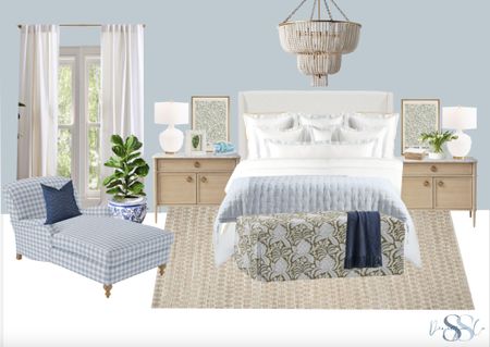 Coastal inspired bedroom, using the new color of the year by Sherwin Williams - Upward.  I love all the various textures, colors and different shades of blue!

#LTKhome #LTKstyletip #LTKMostLoved