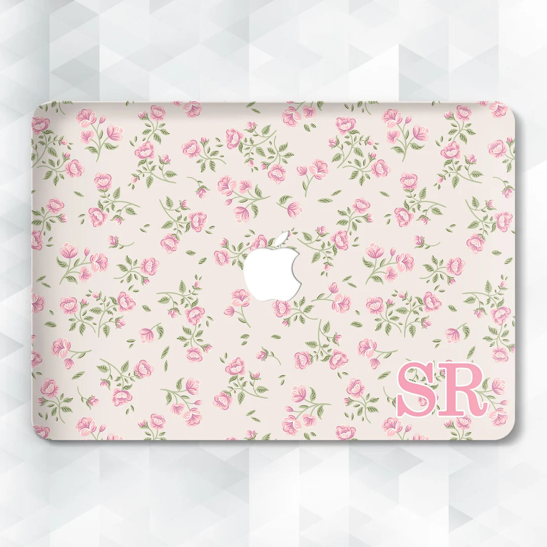 Monogram MacBook Case Aesthetic Initials MacBook Pro 13 14 Air 13 M2 M1 Air 15 Pro 16 Coquette Cu... | Etsy (US)