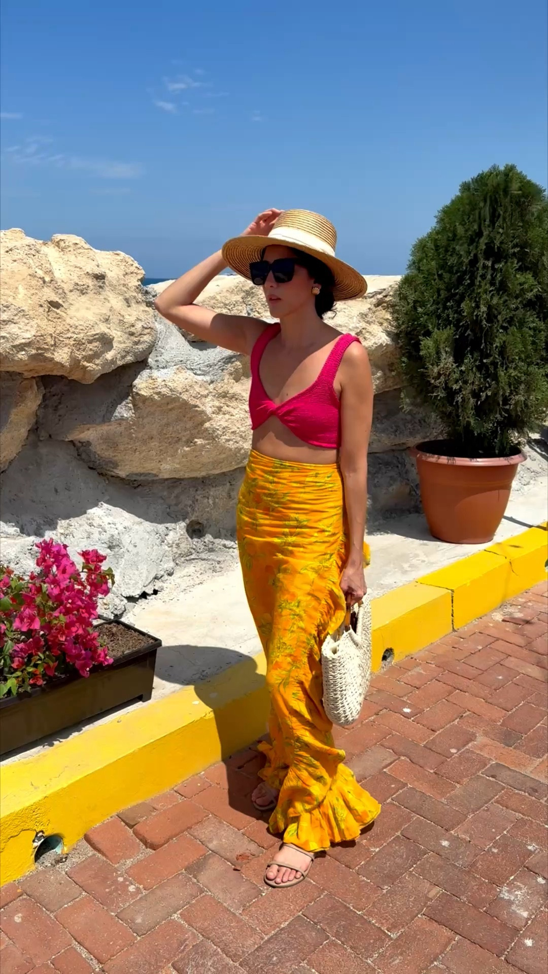 One size bikini, statement pareo and state accessories, ready for a beach day! 

#LTKootd #LTKSaleAlert #LTKTravel