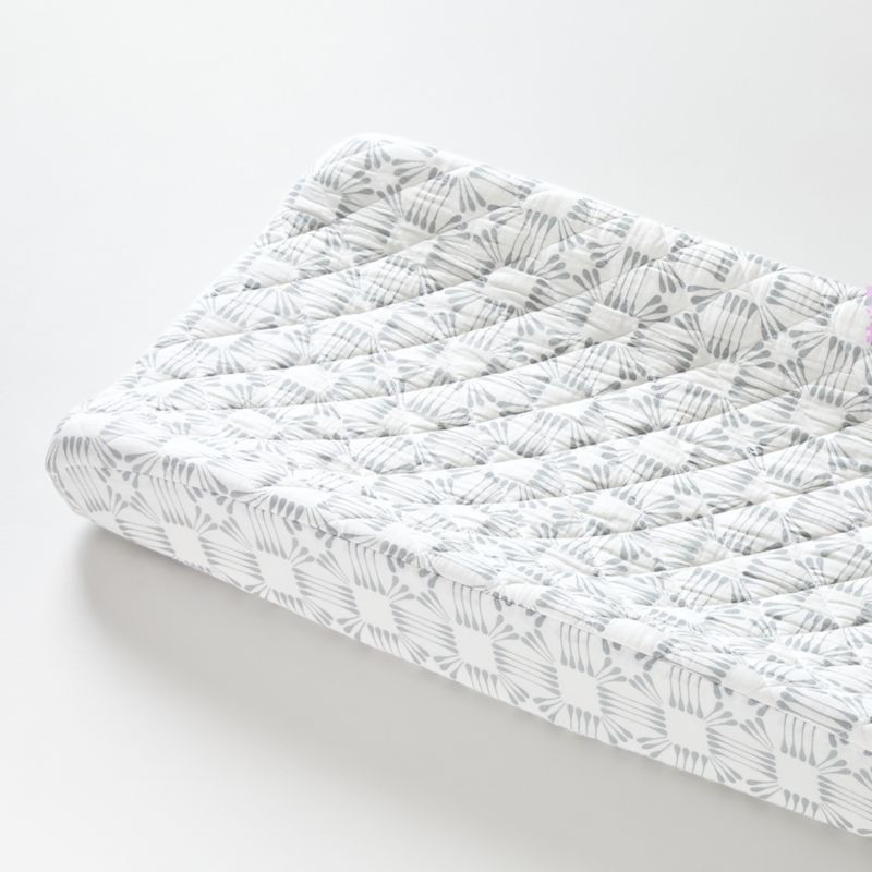 Modern Muslin White Changer Cover + Reviews | Crate and Barrel | Crate & Barrel