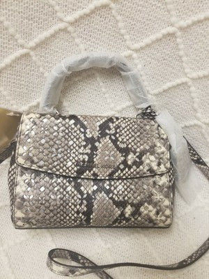 NWT MICHAEL Michael Kors Ava mini Top Handle Satchel Snake skin print crossbody  | eBay | eBay US