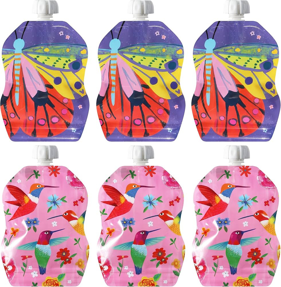 ChooMee Reusable Food Pouches, SnakPack 8 oz | Ideal for Baby Food, Smoothies and Purees | Secure... | Amazon (US)