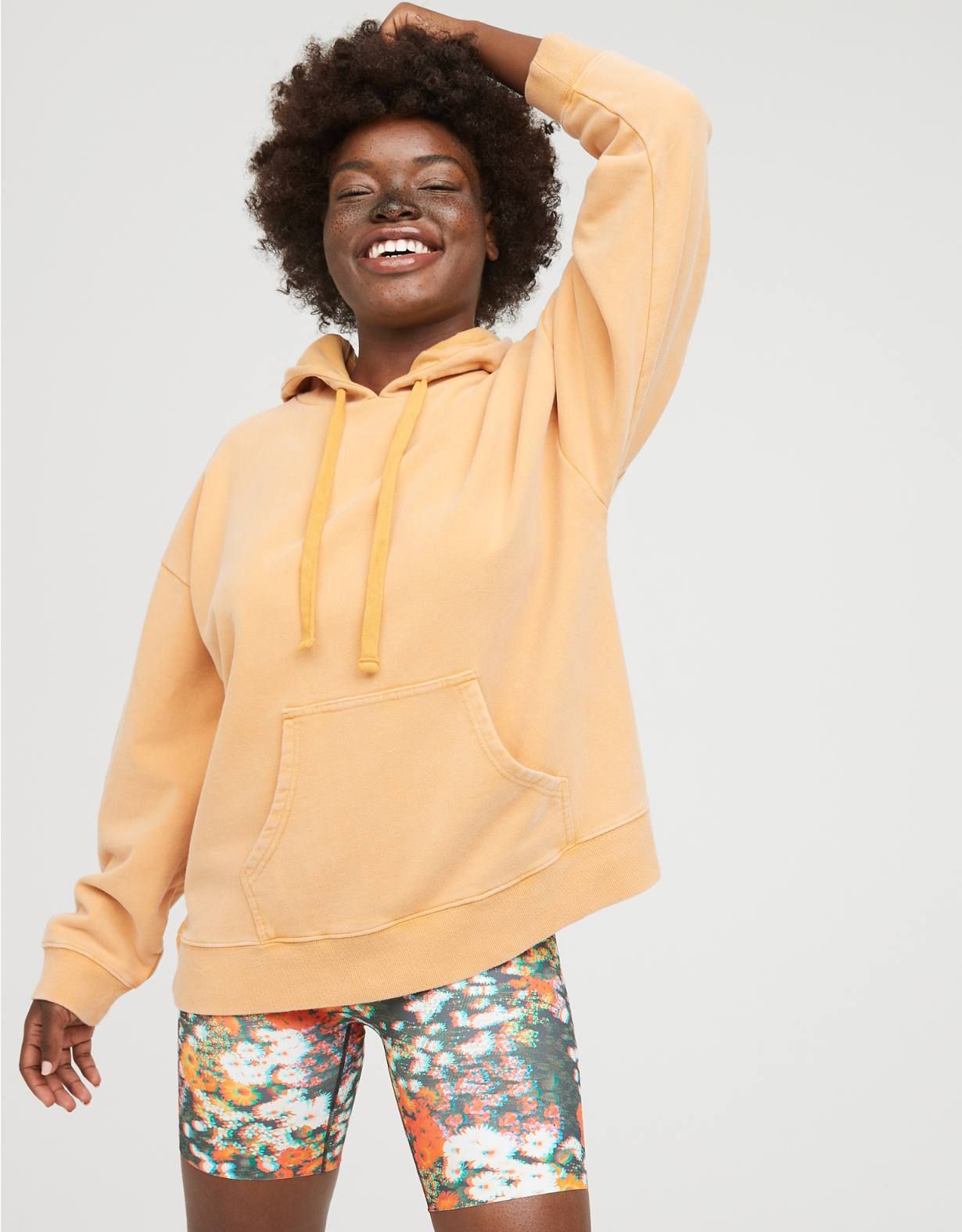 OFFLINE By Aerie Throw-Back Fleece Hoodie | American Eagle Outfitters (US & CA)