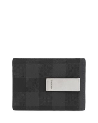 London Check Money Clip Card Case | Bloomingdale's (US)