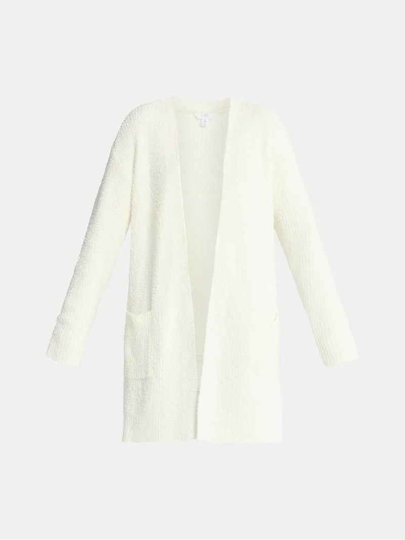 Time and Tru Women’s and Women’s Plus Super Soft Longline Cardigan Sweater, Lightweight, Size... | Walmart (US)