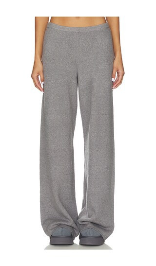 SKIMS Textured Knit Relaxed Pant in Grey. - size S | Revolve Clothing (Global)
