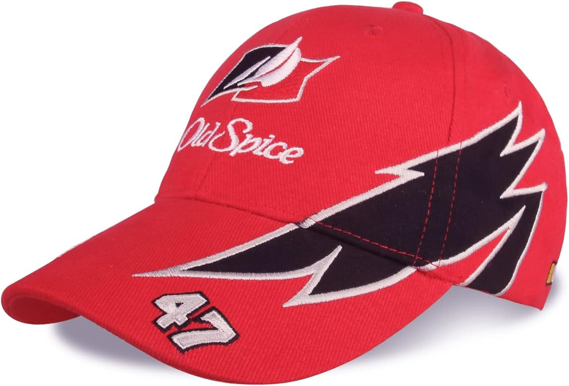 FirstCos Talladega Nights Hat Ricky Bobby Cap Unisex 47 Embroidery Baseball Trucker Caps Red | Amazon (US)