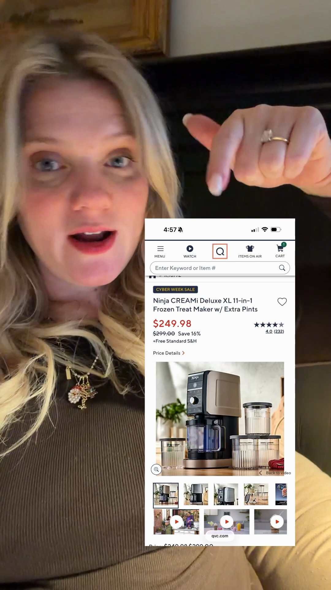 It’s on sale @qvc!!! Highly recommended ninja creami!!! #ad #loveqvc You can create countless ways to make ice cream and other sweet treats! QVC has lots of other great gift ideas that can be to you by Christmas! 

#LTKGiftGuide #LTKHoliday