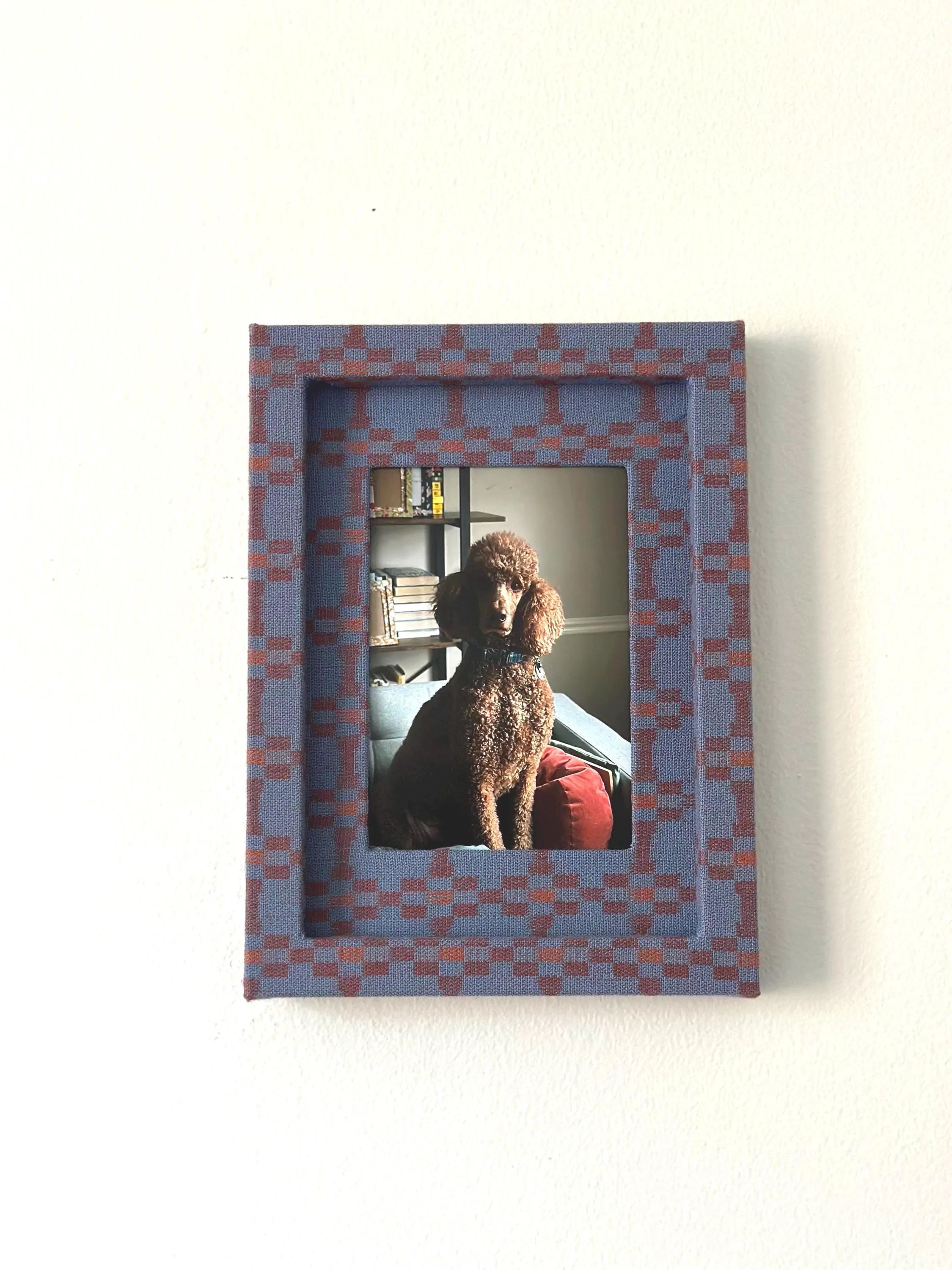 Fabric Photo Frame in Dusty Geo Woven | Multiple Colorways Available | 5x7" matted for 3.5x5" or 4x6” Pictures | Etsy (Global)