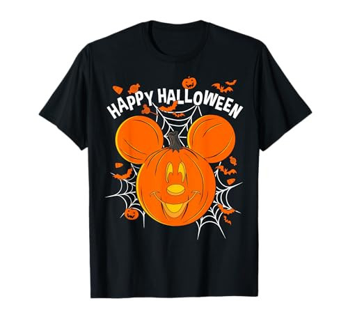 Disney Mickey & Friends Mickey Pumpkin Happy Halloween T-Shirt | Amazon (US)