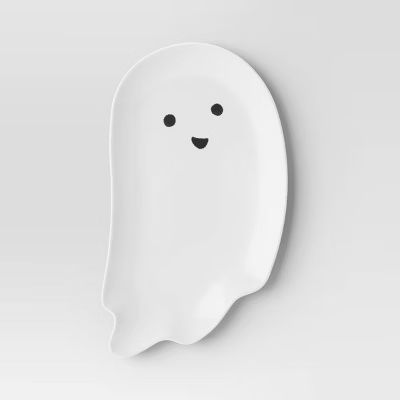 10.5" Halloween Melamine Figural Ghost Appetizer Plate White - Hyde & EEK! Boutique™ | Target