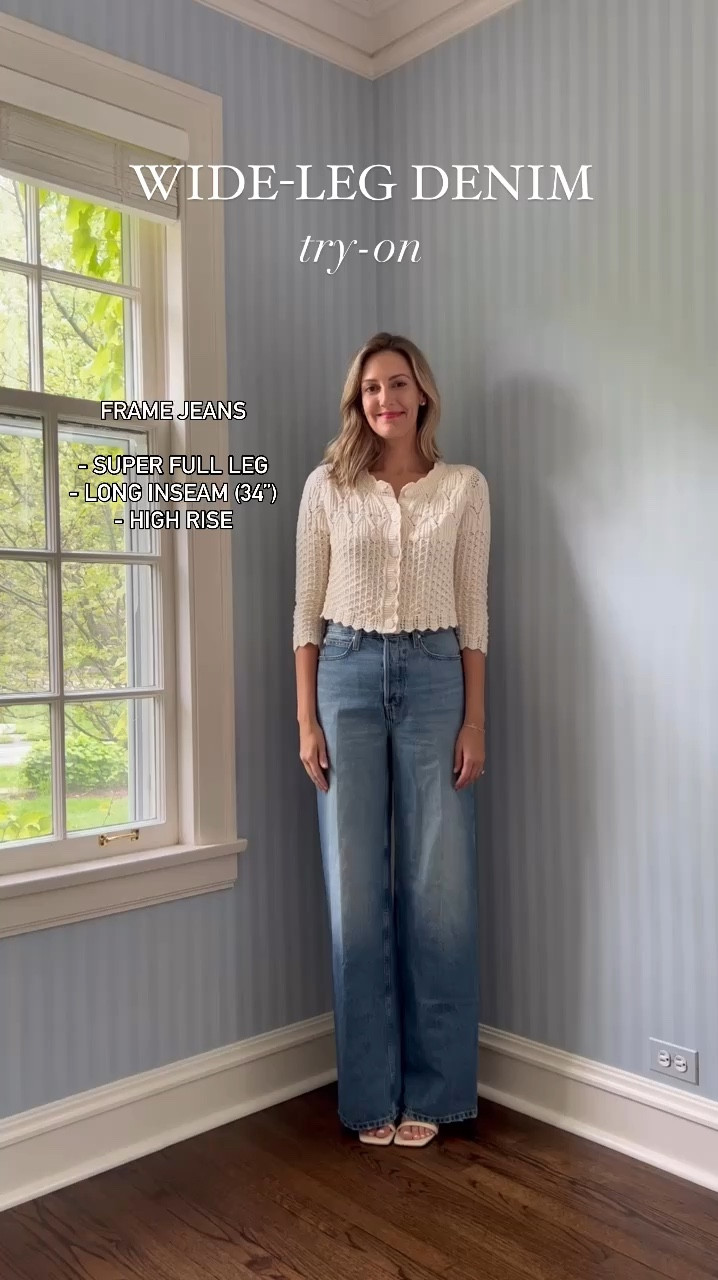 Trying on wide leg jeans to help your buying 

#LTKVideo #LTKStyleTip