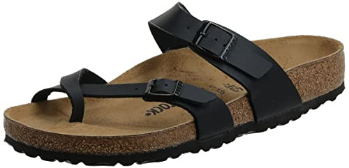 Birkenstock Women's Mayari Birko-Flor Sandal,Black,EU Size 36 / Women's US Size 5-5.5 | Amazon (US)