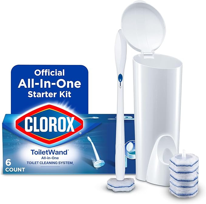 Clorox ToiletWand Toilet Cleaning Kit, ToiletWand, Caddy and 6 Refills, Pack of 6 (Pack May Vary) | Amazon (US)